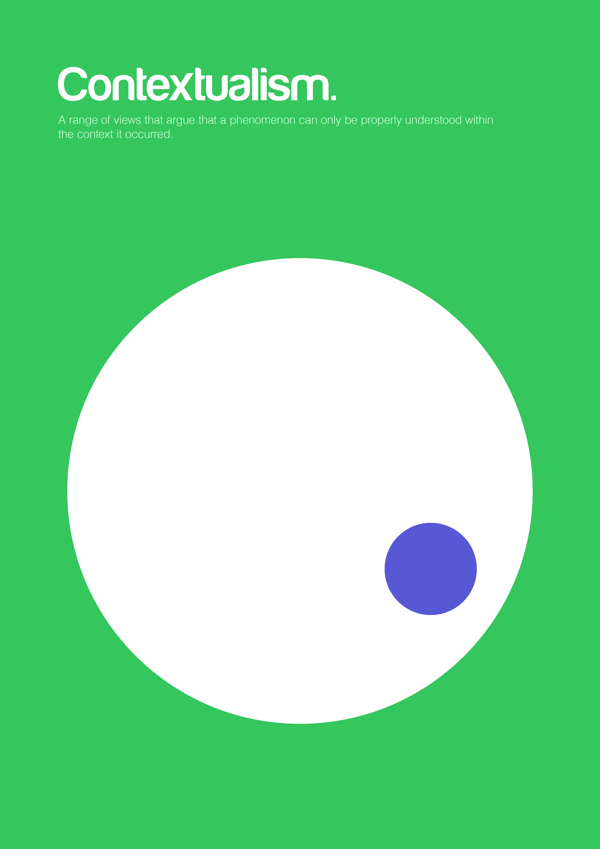 philographics genis carreras poster minimalisme - Contextualism