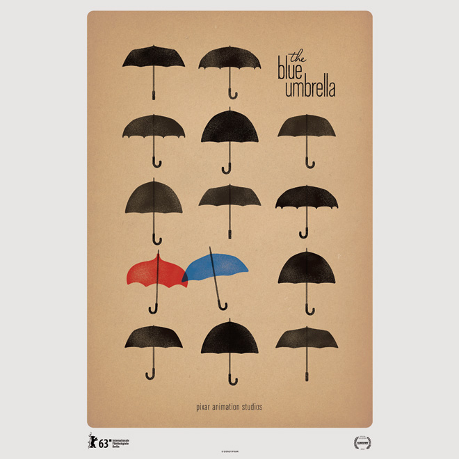 the blue umbrella affiche