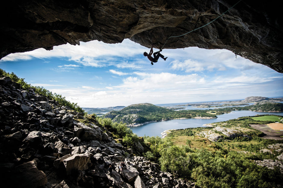 Flathanger, l'un des spots de grimpe mythiques dont la voie est la plus dure du monde.