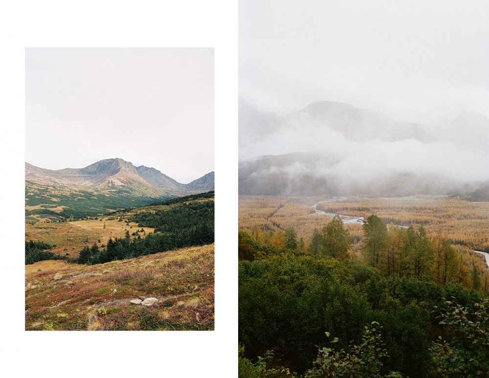 Photos de paysage prise lors du road trip en Alaska 