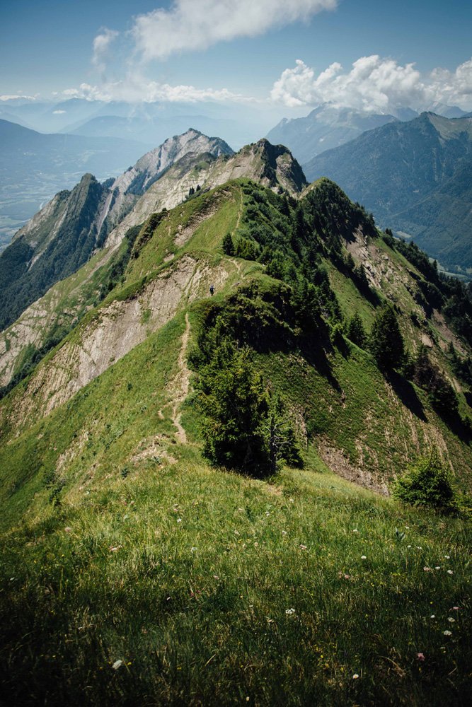 Un des sommets de la traversée des Bauges.