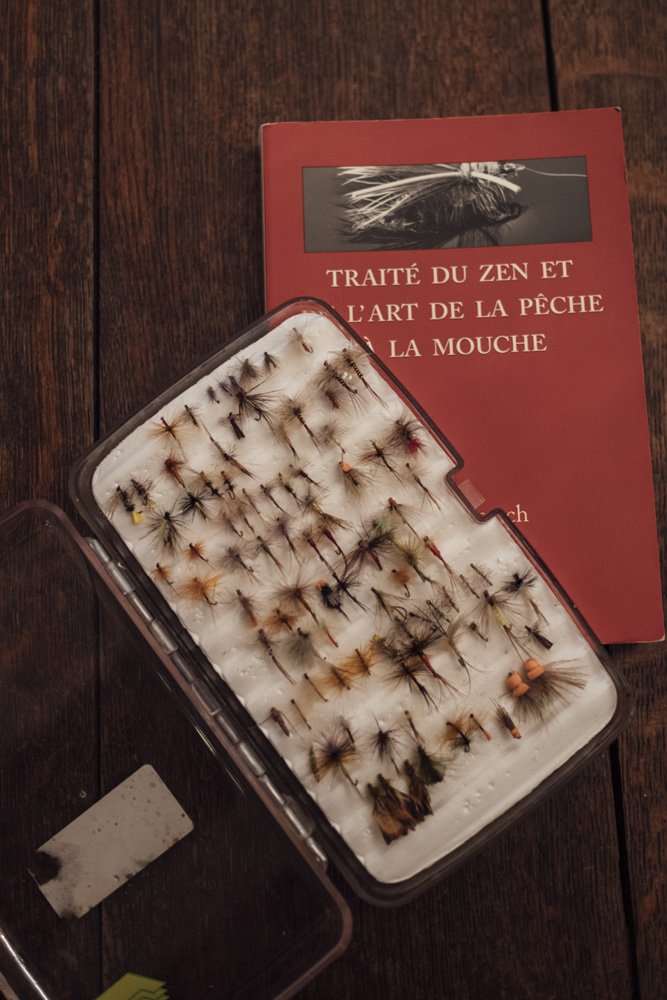 illustration du guide Traité du zen et de l’art de la pêche à la mouche.