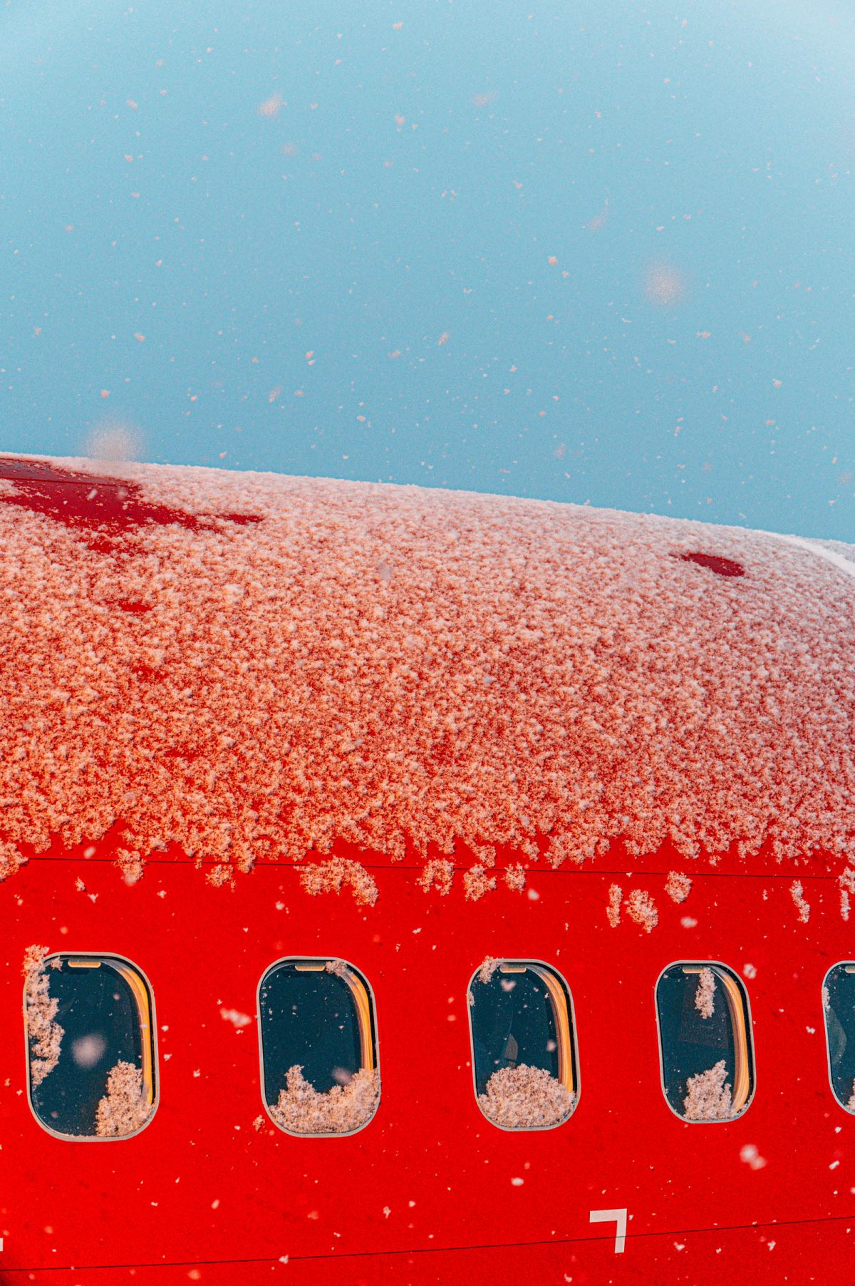Avion sur l’île de Senja en Norvège.