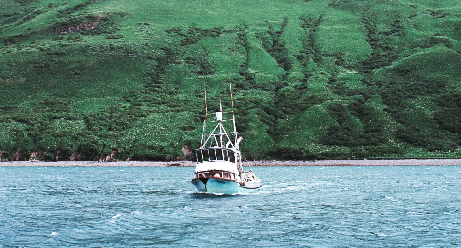 Bateau de pêche au saumon en Alaska