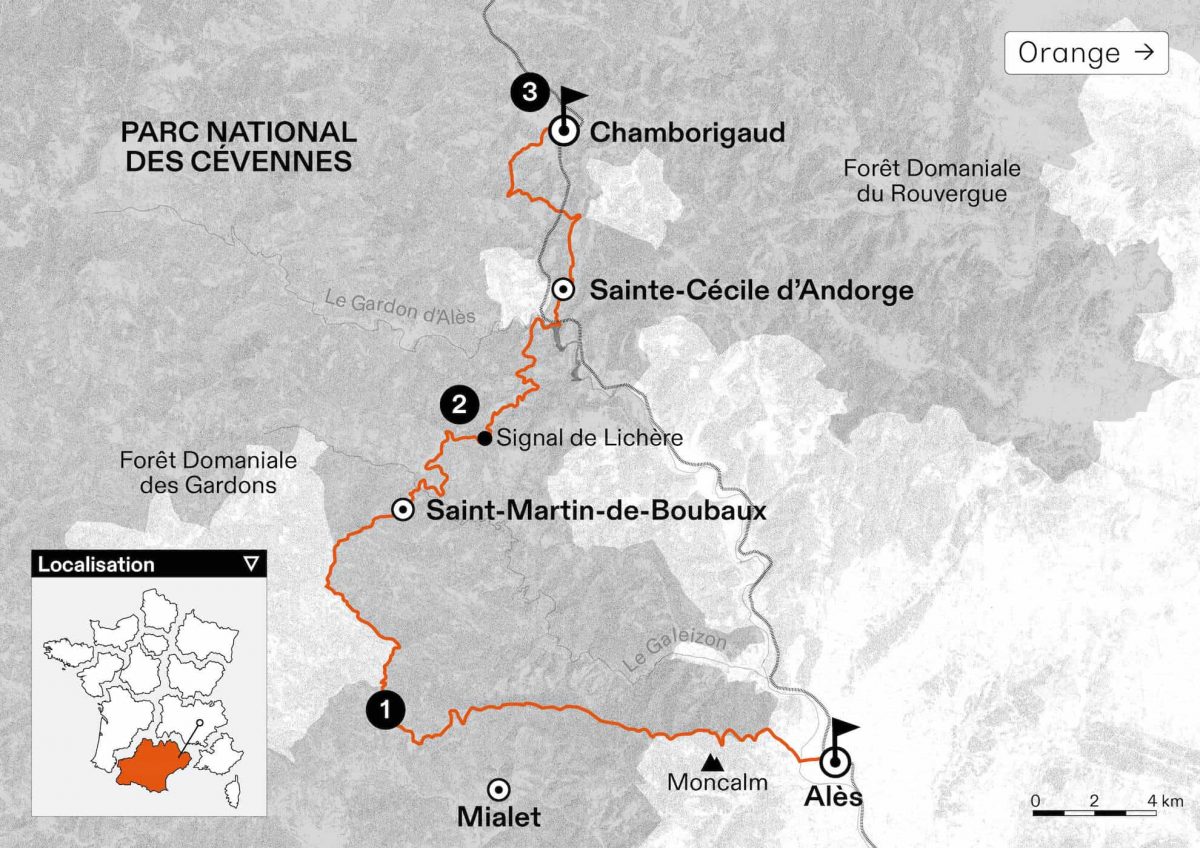 L'itinéraire détaillé de notre randonnée de 3 jours dans les Cévennes