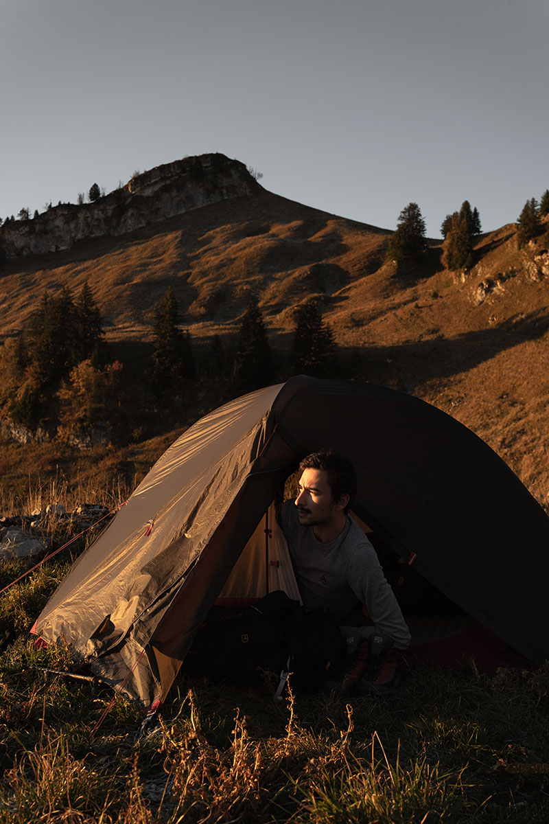Réveil après une bonne journée de randonnée dans le massif des Bauges