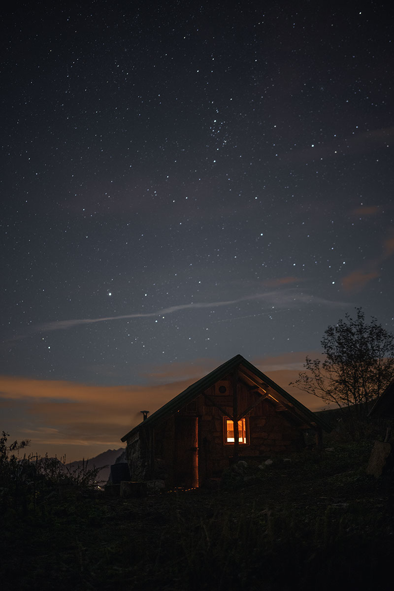 Un magnifique ciel étoilé observé lors de notre randonnée dans le massif des Bauges