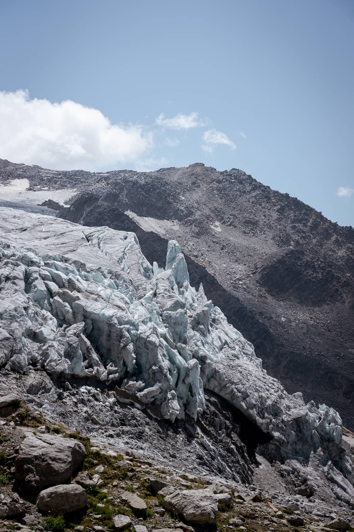 Les séracs du glacier du tour